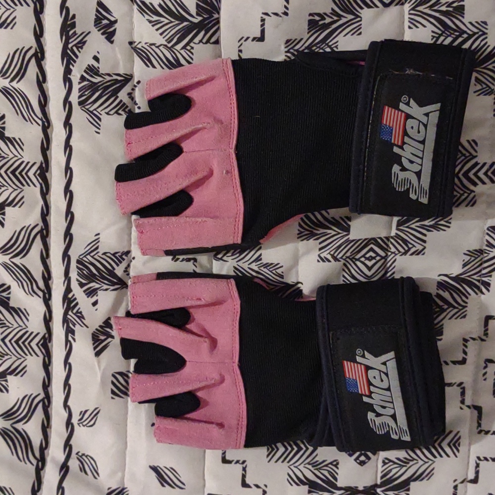 Schiek Weightlifting 3/4Finger gloves/wristwraps